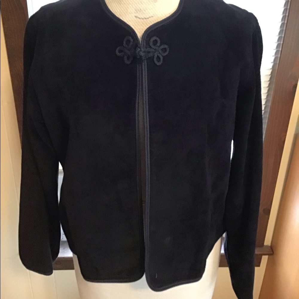 VINTAGE - ANNE KLEIN -suede cropped jacket